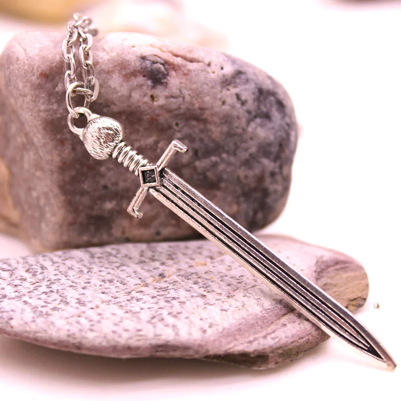 New  Sword Luminous Necklace Pendant GLOW in the DARK Gift