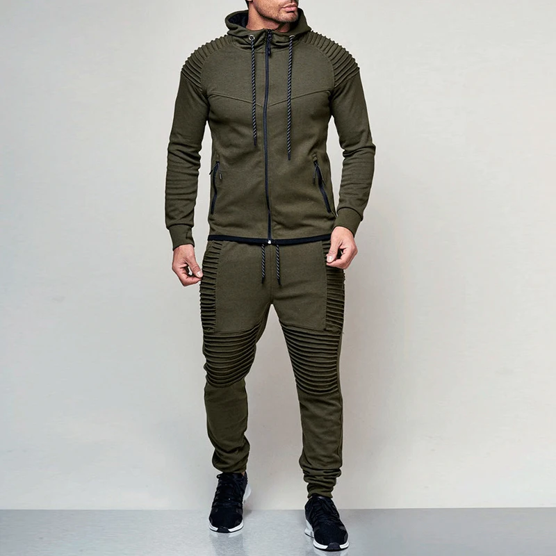 Men Sportswear Hoodies Pants Set Spring Track Suit Clothes Casual Tracksuit Men Sweatshirts Coats Male Joggers Streetwear MY053