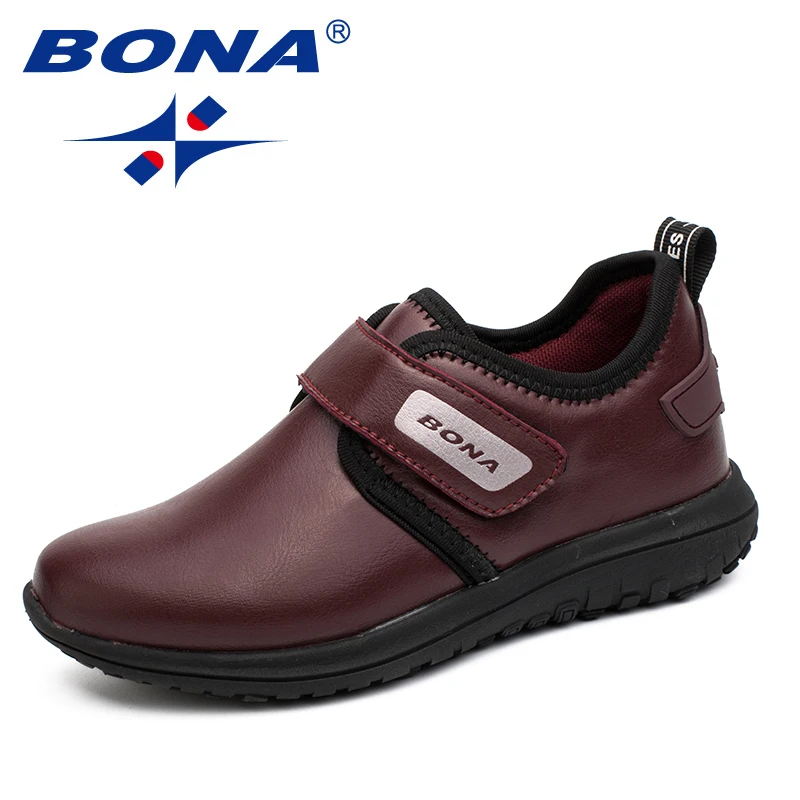 BONA New Arrival Hot Style Boys Casual Shoes Hook & Loop Children Shoes Outdoor Jogging Sneakers Comfortable Fast Free Shipping