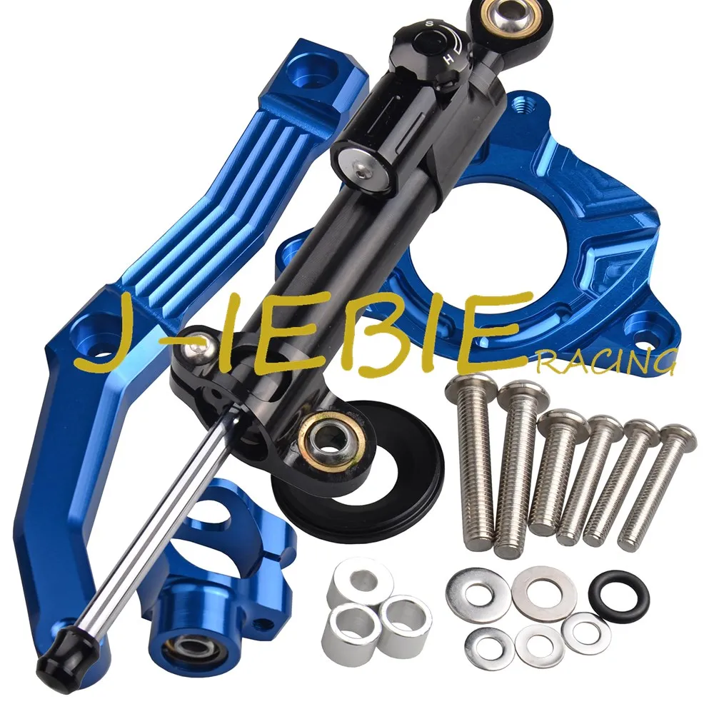 

CNC Steering Damper Stabilizer and Blue Bracket Mounting For Kawasaki Z1000 2010-2013 2011 2012
