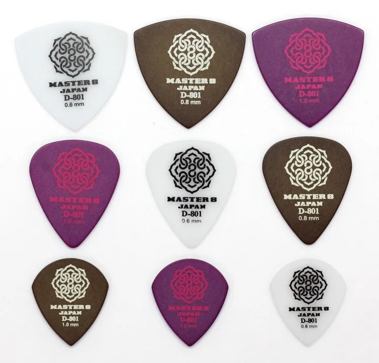 MASTER 8 JAPAN Hottest Guitar Pick D-801 Series, 1 piece