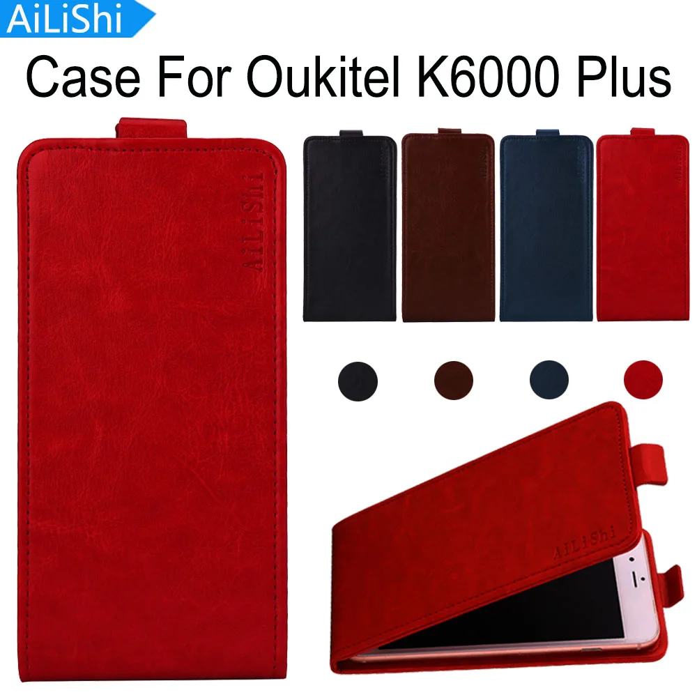 AiLiShi Hot!!! For Oukitel K6000 Plus Case Luxury PU Flip Fashion Leather Case Exclusive 100% Special Phone Cover Skin+Tracking