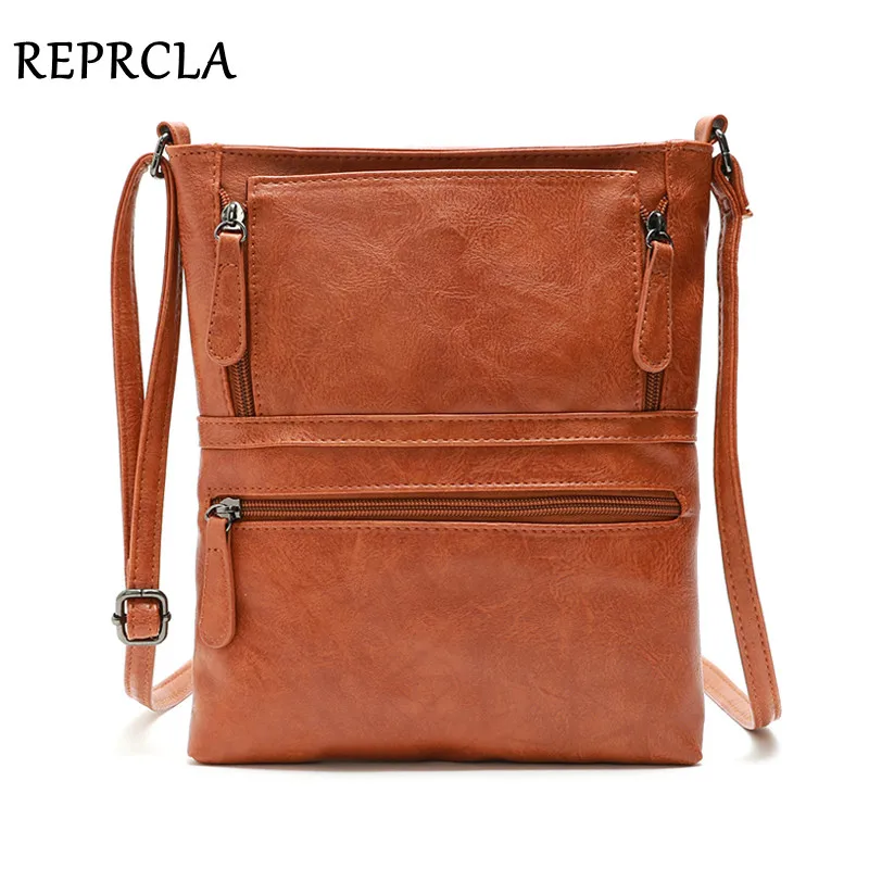 REPRCLA Vintage Crossbody torby dla kobiet Messenger torby wysokiej jakości skórzana torebka damska torba na ramię Bolsa Feminina