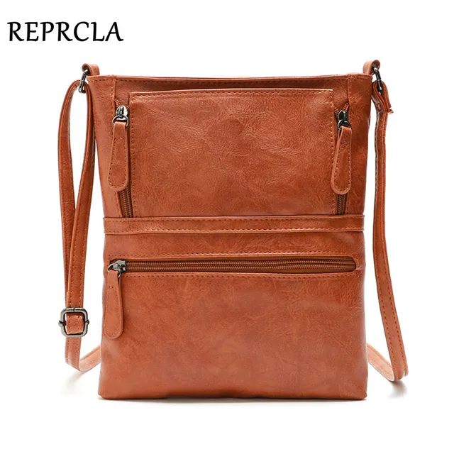 REPRCLA Vintage Crossbody torby dla kobiet Messenger torby wysokiej jakości skórzana torebka damska torba na ramię Bolsa Feminina