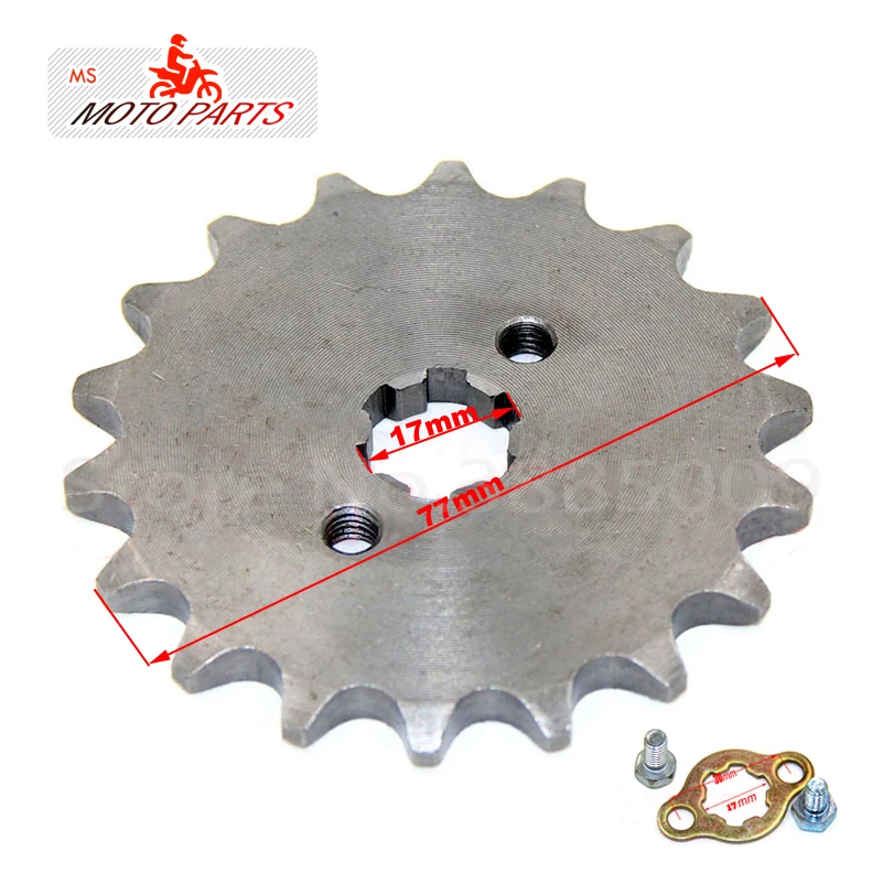 428# 17mm 10-19T Tooth Front Engine Sprocket for 50-160cc Orion Apollo Dirt Pit Bike ATV Quad Go Kart Buggy Scooter Motorcycle