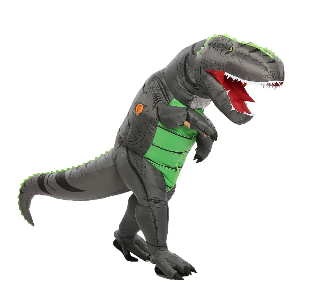 Halloween Adult T-rex Trex inflatable Dinosaur Costume for Women Men Animal Cosplay Party Fantasia clothing