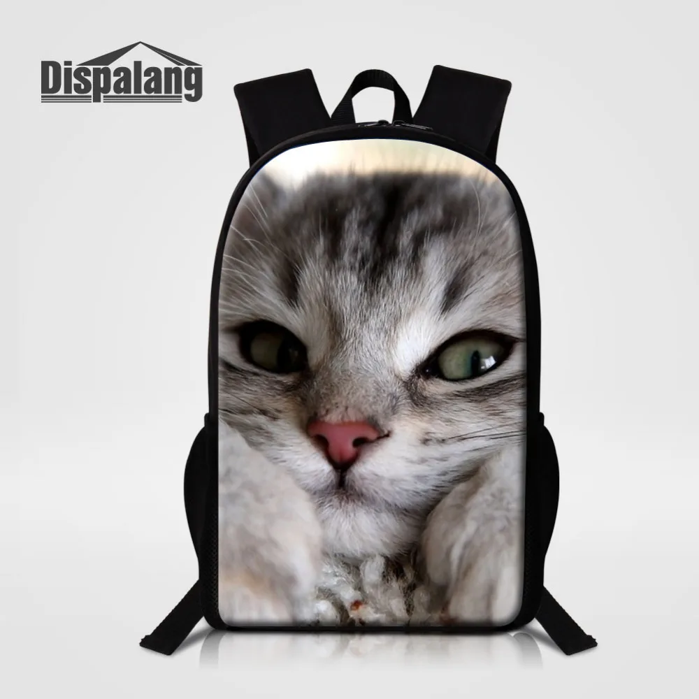 

Dispalang Oxford School Bags for Teenage Girls Women School Backpack Cat Animal Print Student Book Bag Children Shoulder Bags