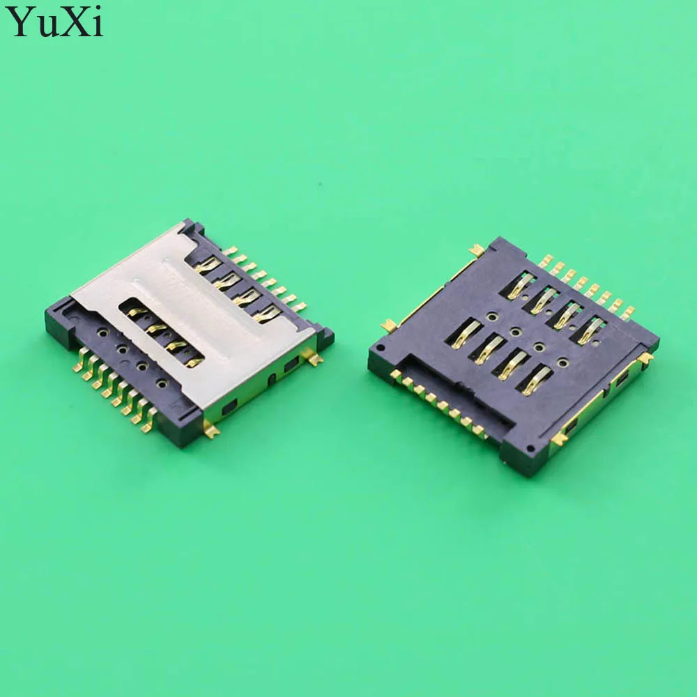 Dual 8P SIM card reader socket connector replacement for Huawei Y320 G7300 T00 Y325 y518 g600 g7300 FOR LENOVO S660  A690e S686