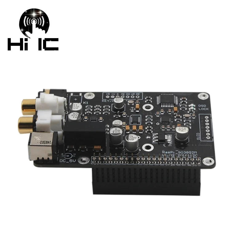 R38 ES9038Q2M ES9038 Q2M I2S 384K DSD 128 Decoder DAC HiFi Audio Digital Player Network Player Board For Raspberry Pi