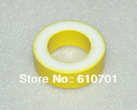2pcs T157-26 40mm x 23.5mm x 15mm Iron Core Power Inductor Ferrite Rings Toroid Color Yellow White 40x23.5x15mm