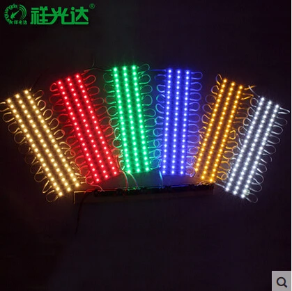 Led 5050 3 Led Modules Koel Wit Warm Wit Rood Groen Blauw Geel Rgb Waterdichte IP65 DC12V Gratis Schip