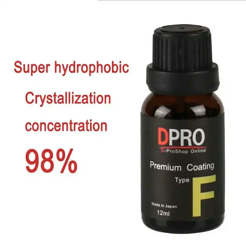 Ceramic Car Coating Set 100ml 12ml 30ml Crystallization Concentration 98% Car Polish Liquid Glass Coating Hydrophobic Paint Care