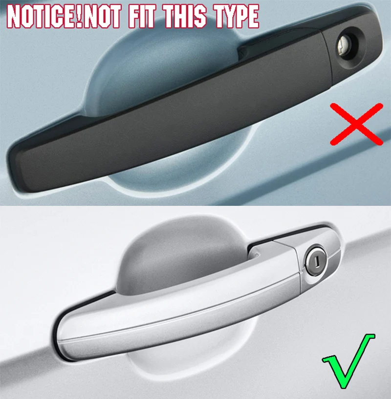 ABS  8ps Door handle   Chrome cover Trim Set   for Ford FOCUS Escape Kuga 2005-2017 accessories