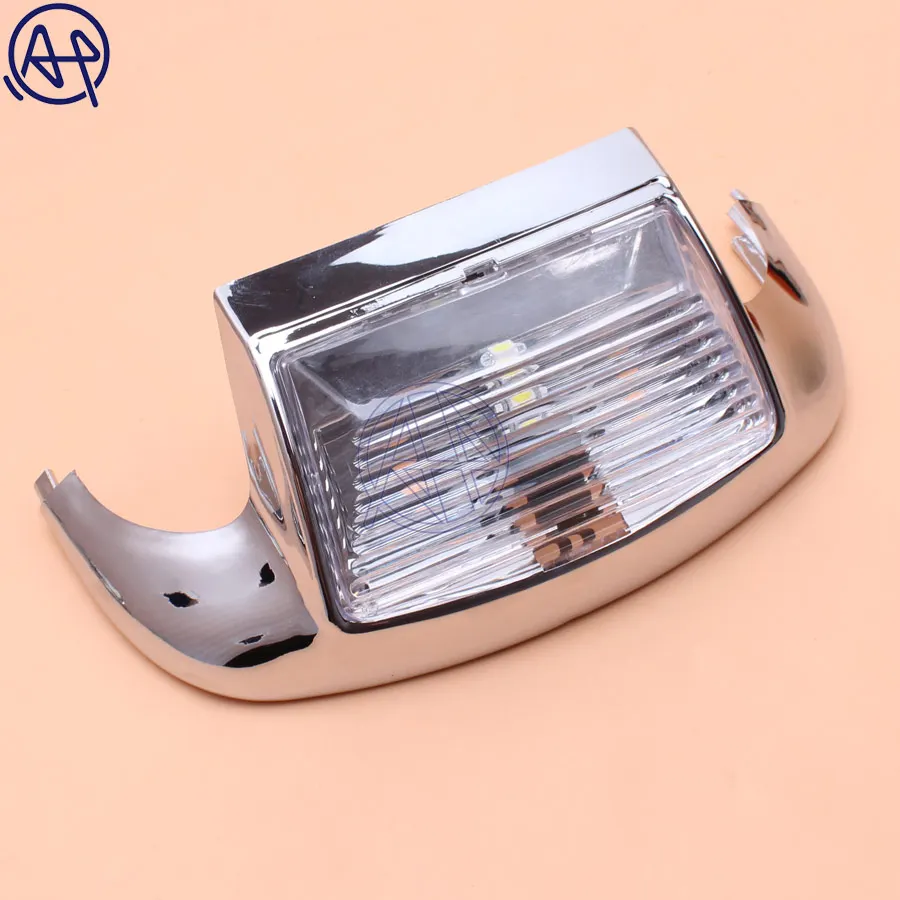 Motorcycle 4color Lens Front Fender Tip Light Lamp Edge 5050LED Chrome For Harley FLSTC Heritage Softail Classic