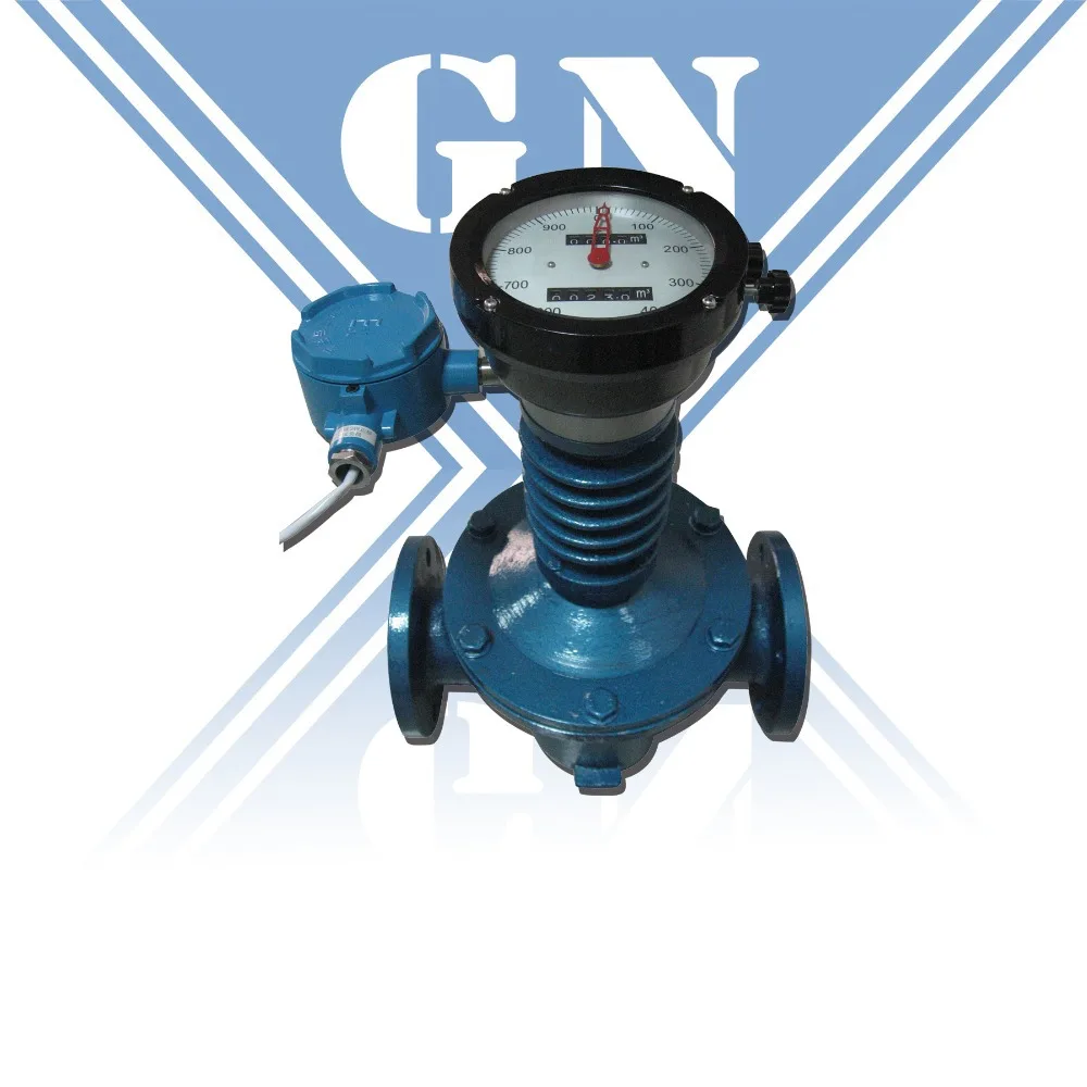 DN150 Pipe 12000-120000L/H flow range and LCD Display positive displacement flow meter