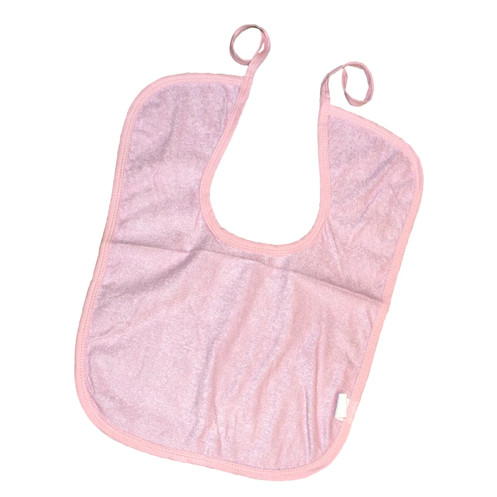 1Pc Adult Disability Bib Short Adult Disability Bib Mealtime Dining Cloth Protector Apron Waterproof  for Baby Children 40x30cm