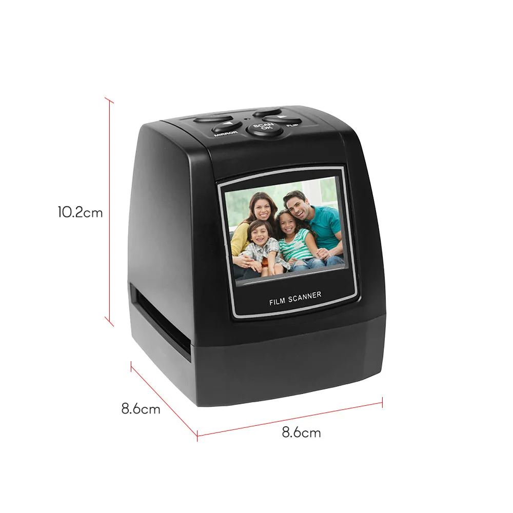 Protable Negative Film Scanner 35/135mm Slide Film Converter Photo Digital Image Viewer with 2.4\