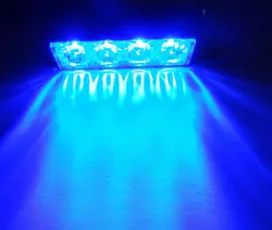 4 colors 4W 4LED Warning Grille Hazard Emergency Beacon Flash Strobe Signal Light caution light
