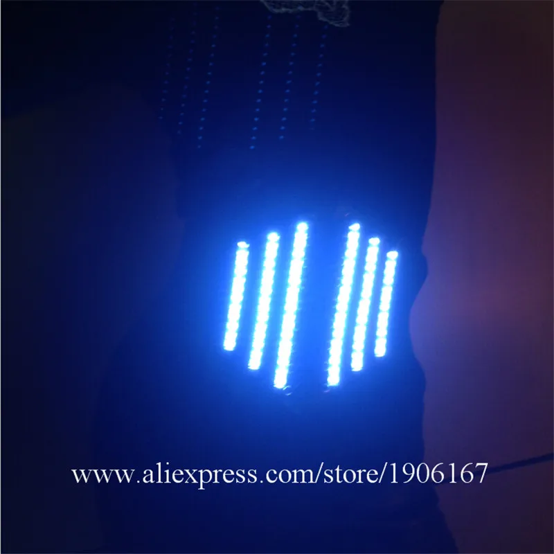 

New Design LED Women Costumes Luminous Girdle Suit Clothes For Women Flashing LED Light Party Dance Wear Led Luminous Suit