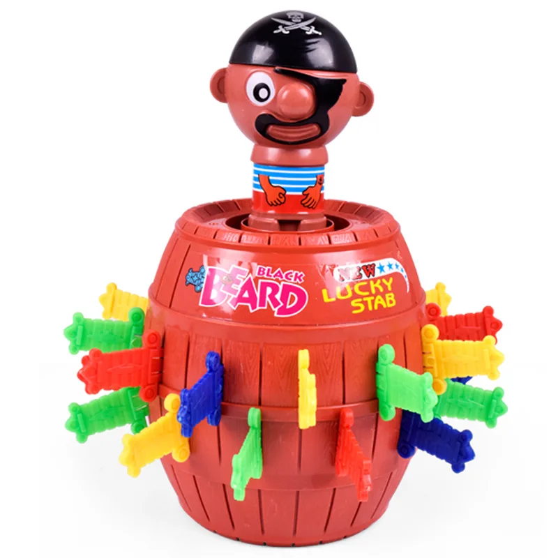 Lucky Stab Pop Up Toys Tricky Pirate Barrel Funny Lucky Game Intellectual Game Novelty Toy for Kids and adults