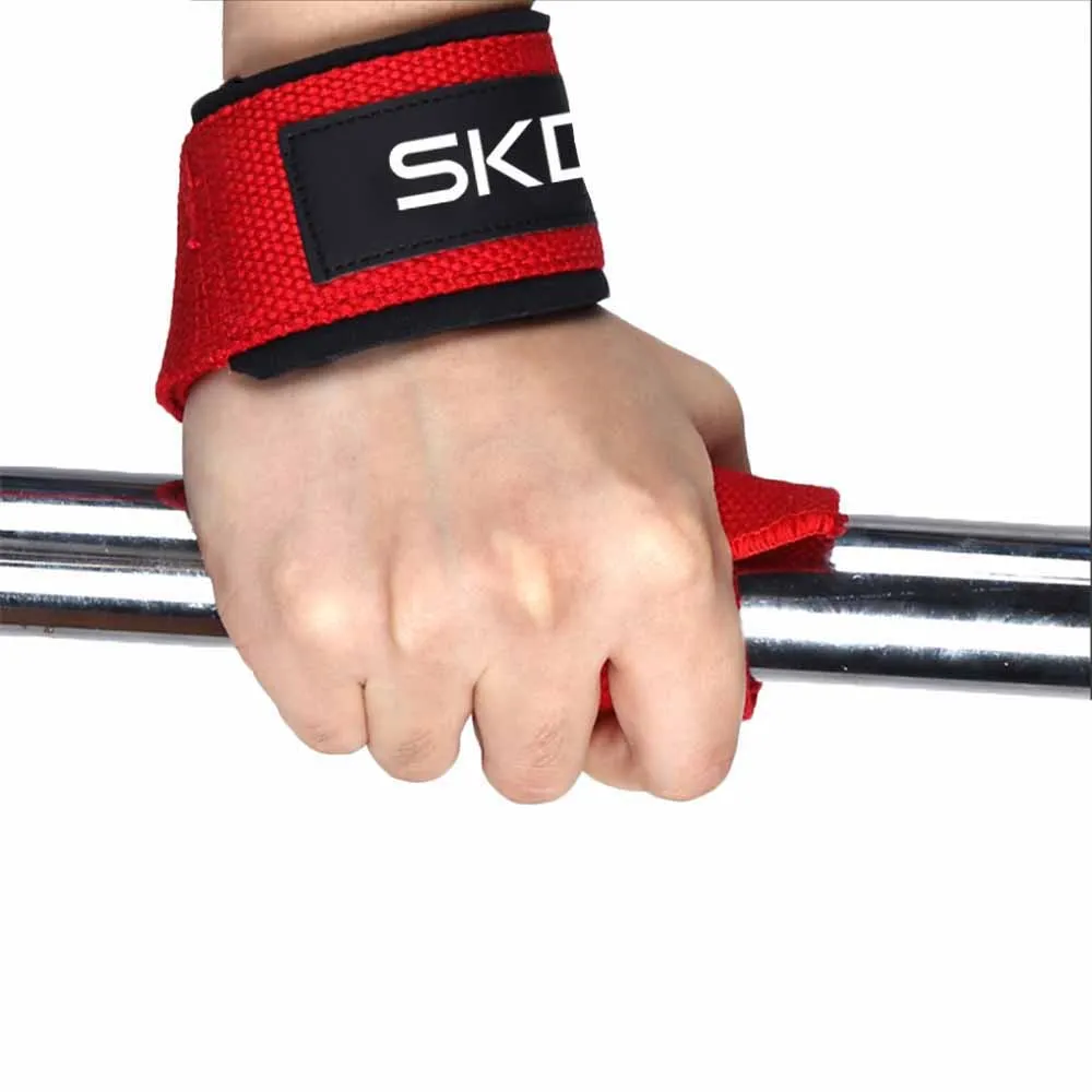 2Pcs Gewichtheben Handgelenk Riemen Kraft Training Einstellbare Nicht-slip Gym Fitness Hebe Strap Handgelenk Unterstützung Sport Grip Band – Detail 3