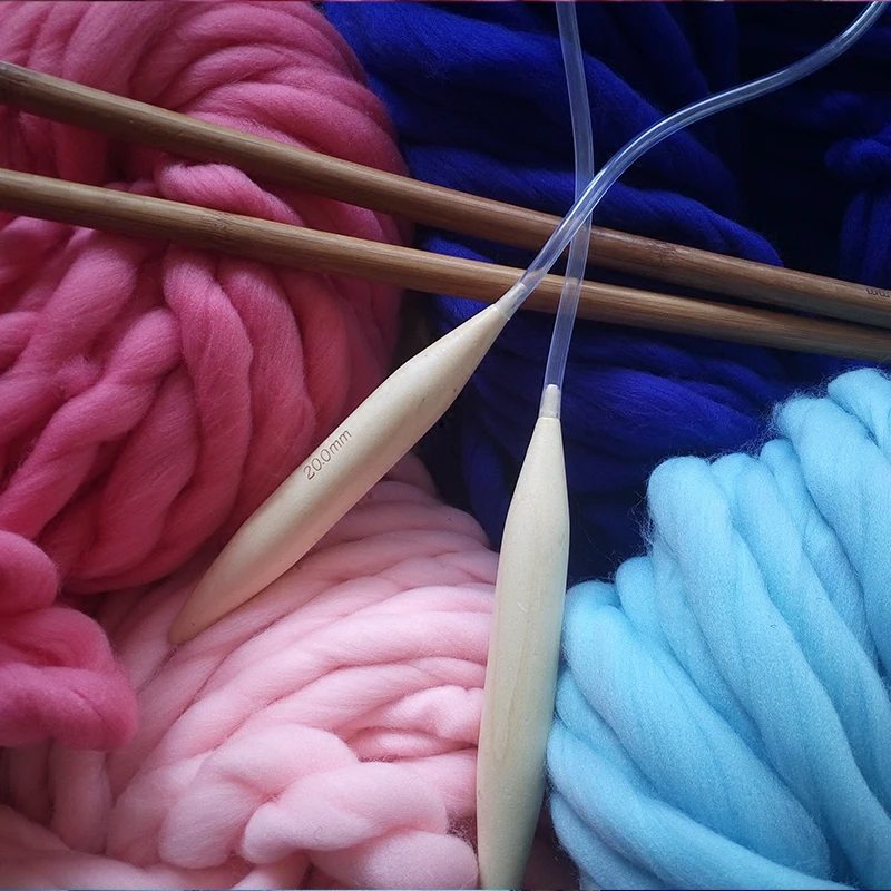 Super Thick Natural Merino Wool, Chunky Yarn, Felt Wool Roving Yarn for Spinning, Hand Knitting, Warm, Winter, 250g, 36m, 2024
