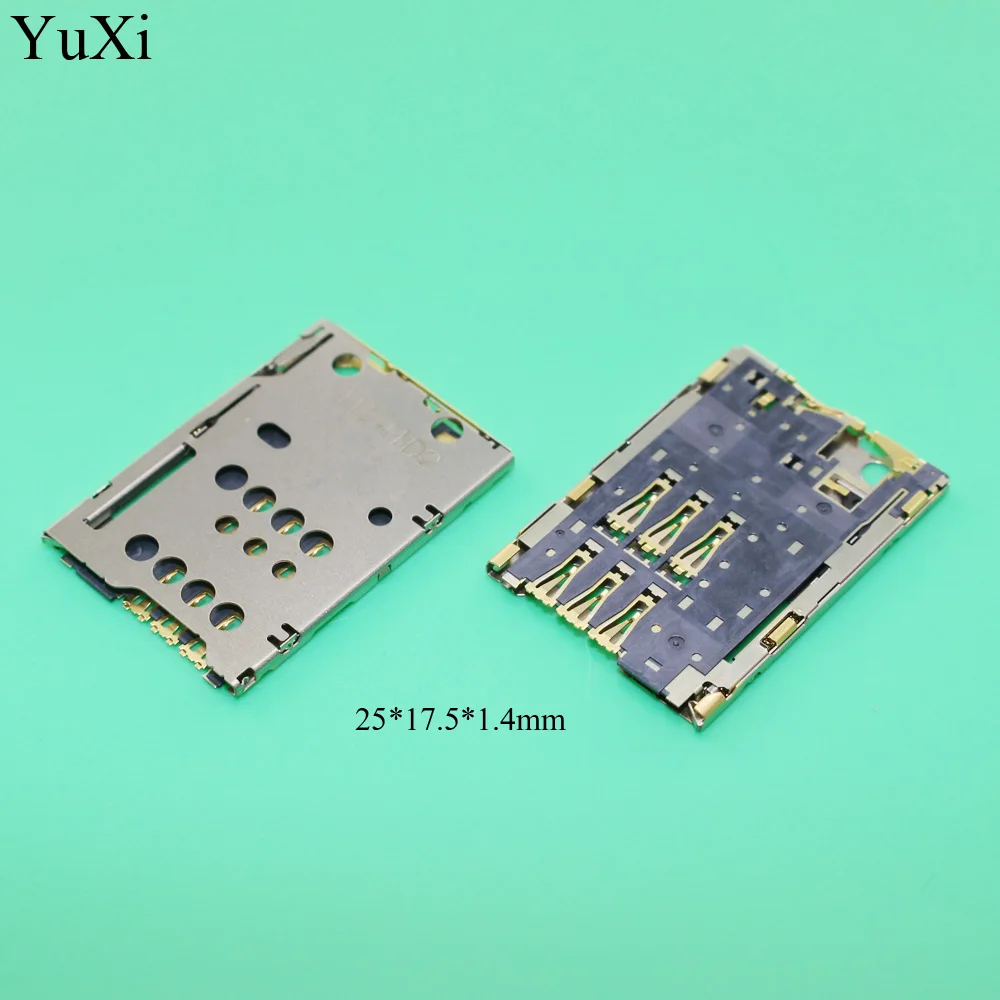 Yuxi Voor Nokia N8 C7 C700 Sim Card Reader Module Slot Lade Houder Socket Repalcement Deel Met Tracking Nummer 25*17.5*1.4 Mm