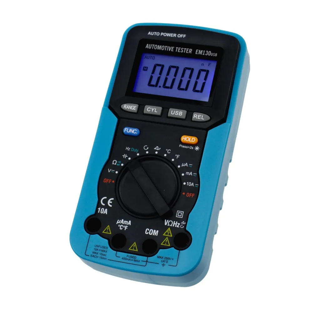 

Hot Digital Multimeter AC/DC Voltage Current Capacitance Engine Speed Meter Temperature with Computer Interface