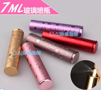 

by DHL 500pcs free shipping MINI 7ML metal Aluminum Empty Glass Perfume Refillable Bottle Spray Perfume Atomizers Bottles