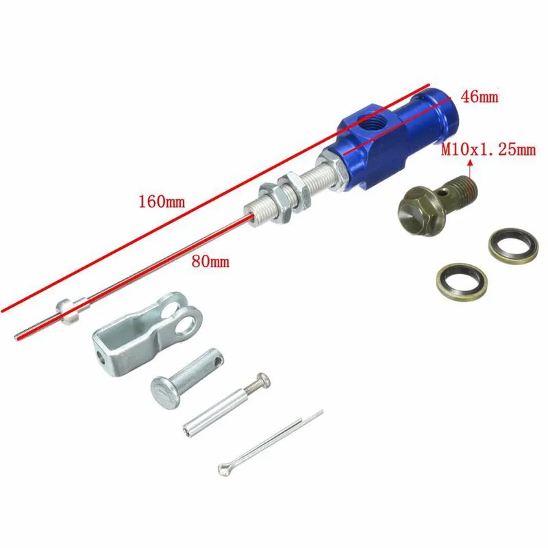 ZSDTRP Motorcycle Hydraulic Clutch Master Cylinder Rod Brake Pump M10x1.25mm For Yamaha/Honda/Suzuki
