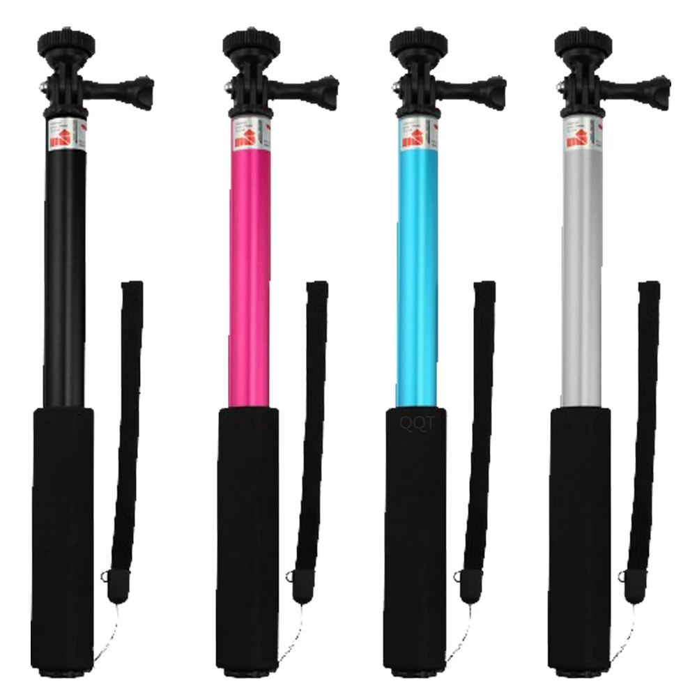 QQT for Gopro monopiede tripod allungabile portatile monopiede selfie stick monopiede for go pro hero12 11 9876 xiaomi yi/sj4000