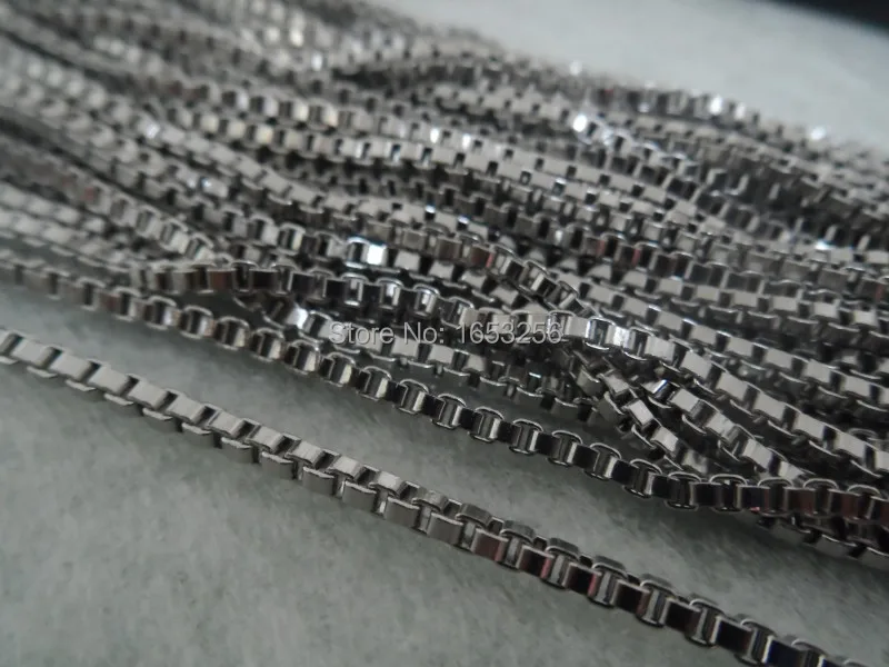 

Jewelry 10 Meters Stainless Steel Sheet Polished Box Link Chain Jewelry Finding /Marking Chain