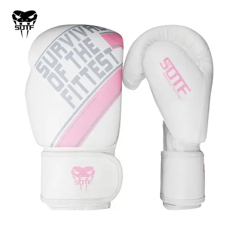 SOTFผู้ใหญ่พิษงูสีขาวมวยถุงมือMMAถุงมือมวยไทยมวยถุงมือต่อสู้Tiger Muay Thai Sanda Pads Boxถุงมือ
