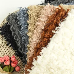 Curly faux fur blanket for baby photography props,basket cushion filler,baby photography shoot blanket photo props(50*80 cm)