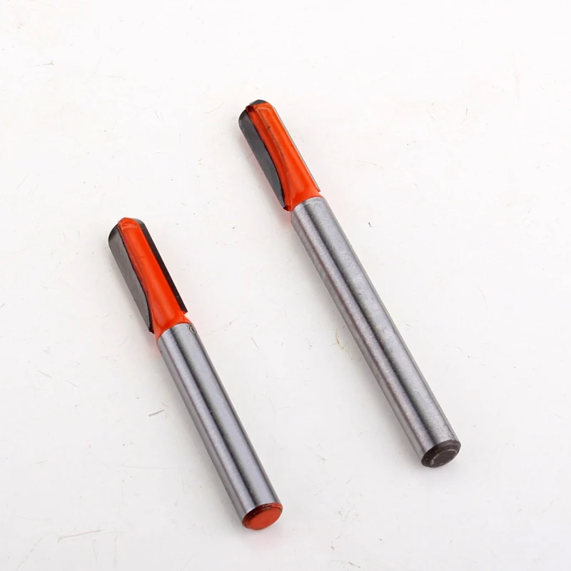 1PC 6mm Shank CNC carbide end mill tool Long Blade Round Nose Bit Core Box Router Bit - Long Reach - 6mmW X 3/4