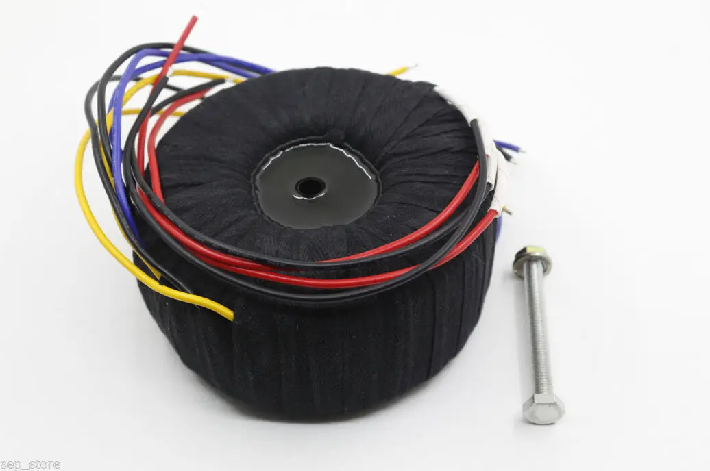 500VA Black cloth Toroid Transformer for PASS F7 amp 0-18V  0-18V