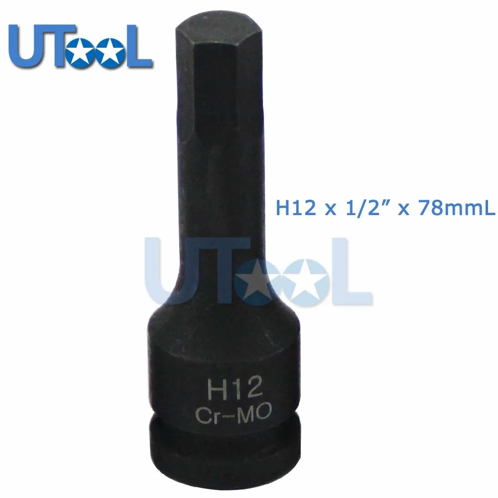 1/2 DR  Impact Bit Socket H5 H6 H7 H8 H9 H10 H11 H12 H14 H16 H17 H18 H19 Ratchet Bit Socket