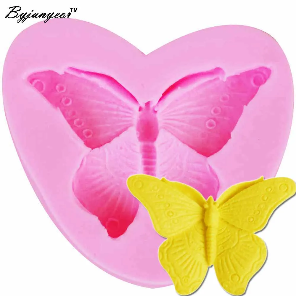 3D Butterfly Epoxy UV Resin Silicone Mold Ice Candy Chocolate Clay DIY Craft Earrings Jewelry Fondant Cake Decorating Tools m838