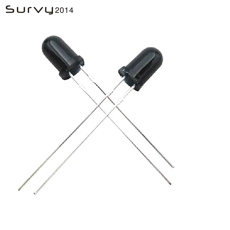 50/100PCS 3/5mm IR infrared F3/F5 940nm (Black) High Power Launch emission tube diode LED Lamp Emitting