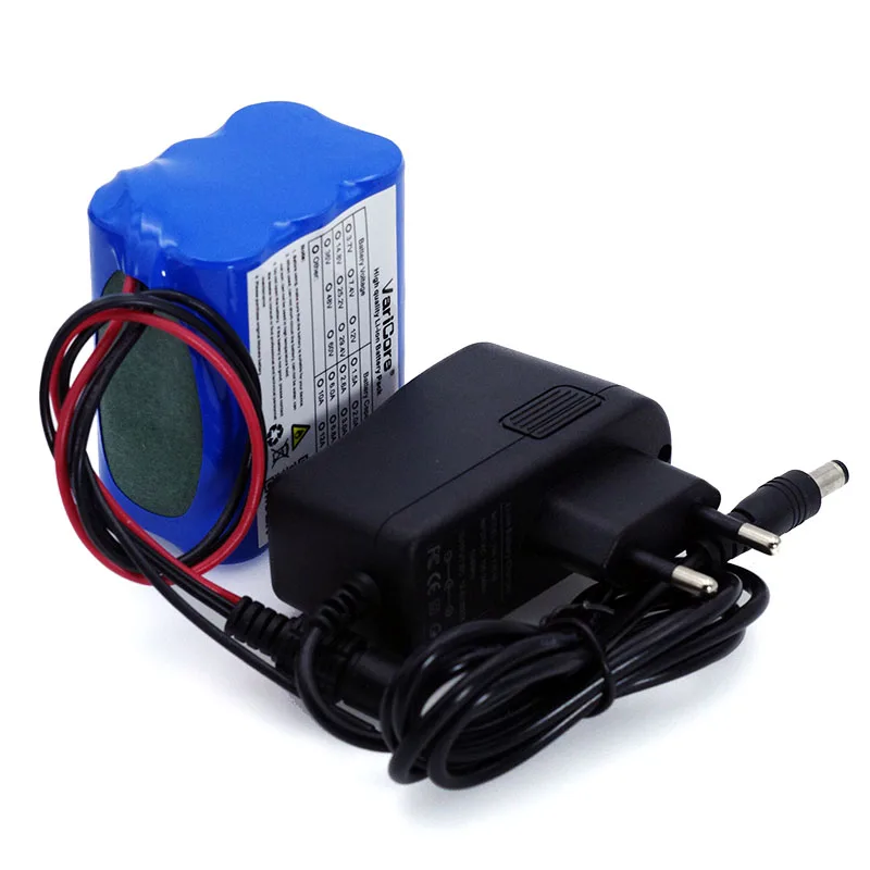 VariCore 12V 4.4Ah 4400mAh 18650 Lithium-ion Battery Pack PCB Protective plate CCTV Cam Monitor UES+ 12.6 V 1A Charger