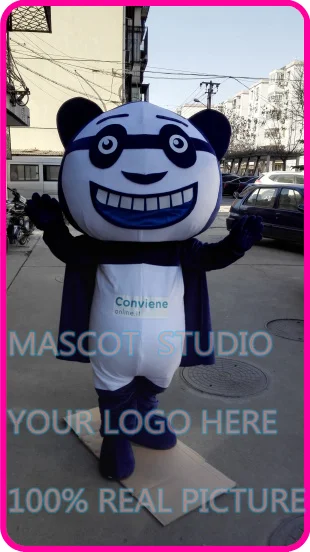 

mascot blue panda mascot costume custom cartoon character cosplay fancy dress mascotte theme