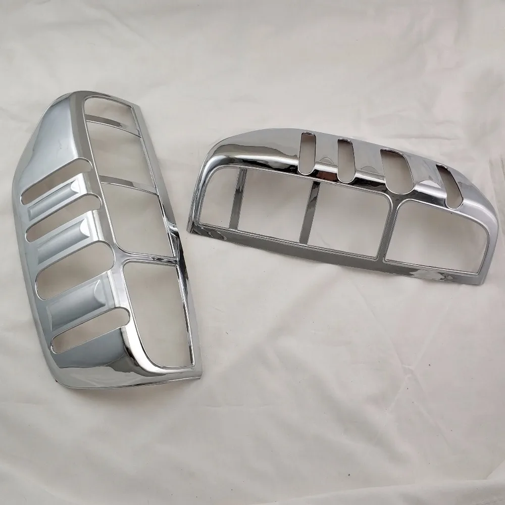 2007-2013 For Nissan NAVARA D40 2PCS ABS Chrome Tail Light Cover Rear Lamp Trim accessories