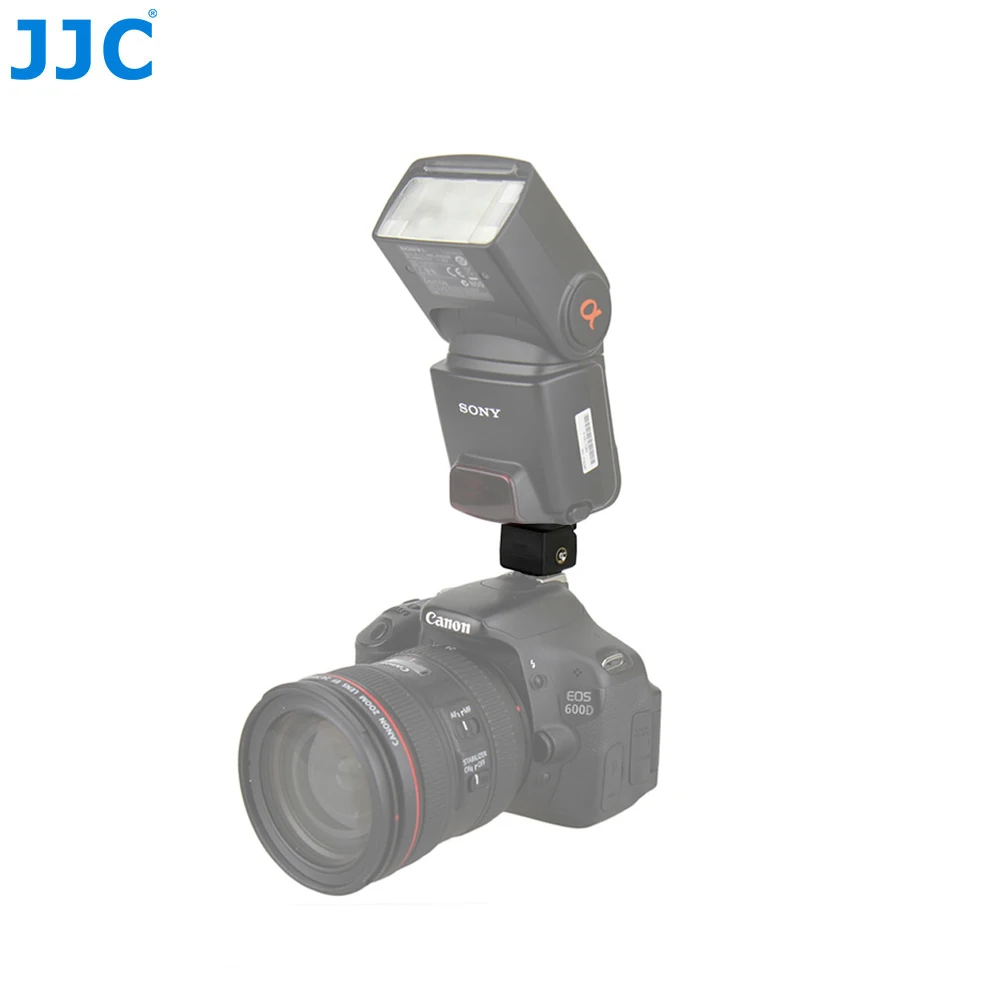 JJC Camera Hot Shoe Adapter for Sony/Maxxum Flashes with PC Female Outlet Standard ISO Multi Interface Speedlight