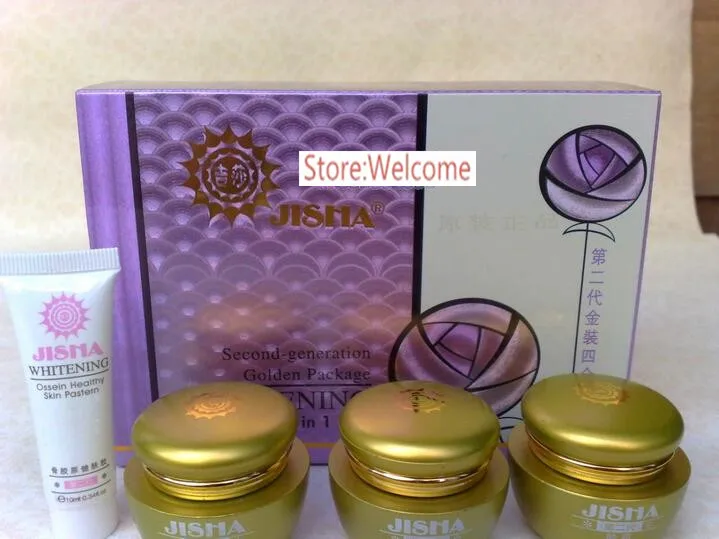 Hot Sale Taiwan Jisha Second Generation Golden Package Whitening 4 in 1 set whitening cream R3P8