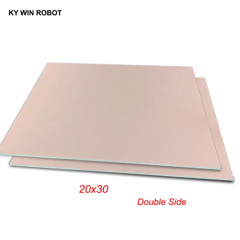 1 sztuk FR4 PCB 20*30cm dwustronna płyta pokryta miedzią DIY zestaw PCB laminowana płytka drukowana 20x30cm 200x300x1.6mm