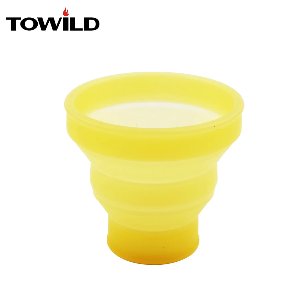 TOWILD bici bicicletta della luce della torcia della torcia elettrica Lanterna Pieghevole Diffusore & Tazza di silicone del commestibile per la