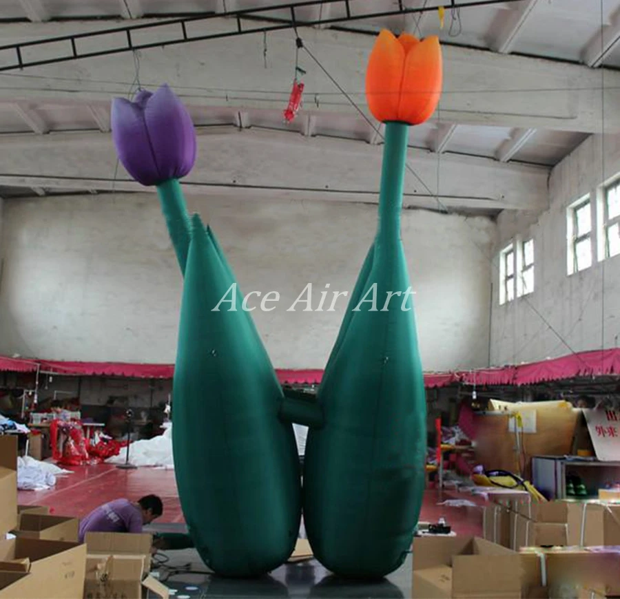 Party Plant Replica Artificial Inflatable Flower/ Inflatable Lotus Flowers For Advertising Events Exhibition