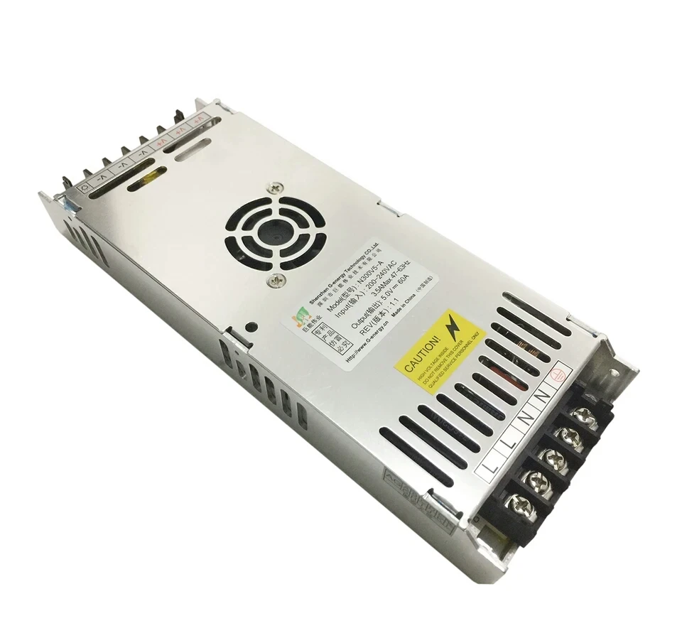 5V 60A LED Power Supply 300W 200W LED Driver Power Adapter Suitable for all types pixel of LED modules