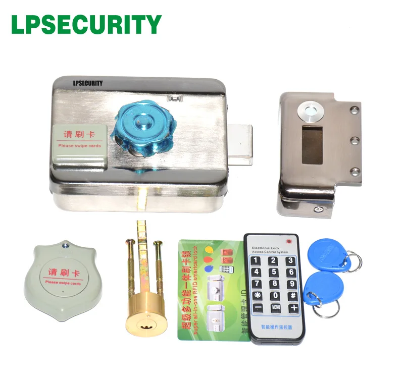 Wi-Fi wifi optional Door gate lock castle Access Control Electronic integrated RFID Door Rim lock RFID reader for intercom