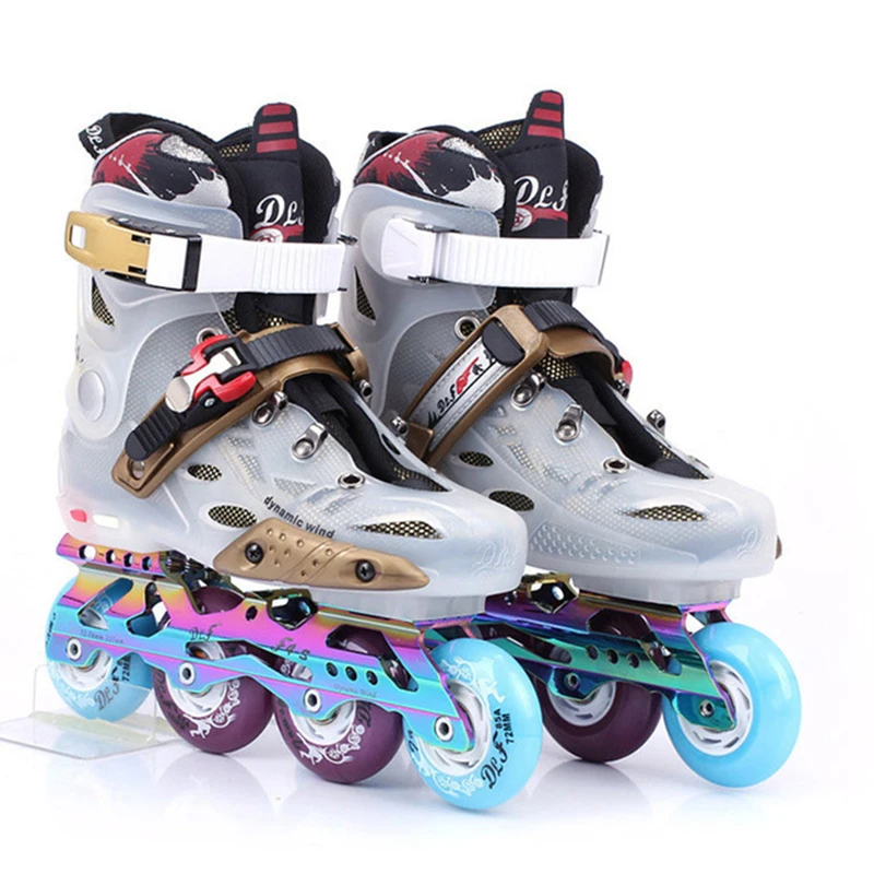 

Adult Inline Skates Professional Slalom Roller Skates Shoes Sliding Free Skating Good As SEBA Patines En Linea 85A Wheels IA106